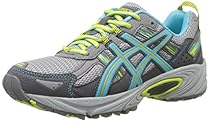 ASICS Women's Gel-Venture 5 Running Shoe, Silver Grey/Turquoise/Lime Punch, 5 D US
