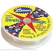 Stretch Magic Clear Stretchy Beading Cord 1mm/.039Inch Width - 25 Meters