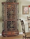 Review Furniture On The Web  / Wine Cabinet In Antique Cherry Finish