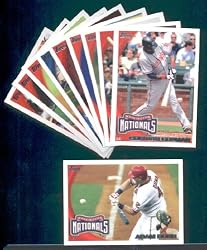 2010 Topps Baseball Cards Complete TEAM SET: Washington Nationals (Series 1 & 2) 22 Cards including Ryan Zimmerman, Wang, Capps, Willingham, Guzman, Kearns, dunn, Bard, Mock & more!