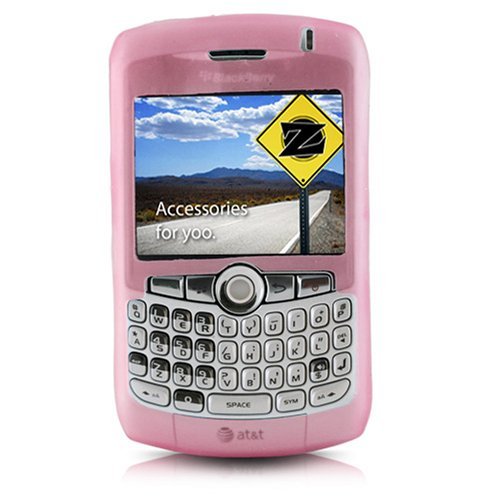 yooZoo Silicone Skin Case for RIM BlackBerry Curve 8300 series 8300 / 8310 / 8320 SmartPhone Cellphones - Diamond Pink