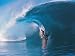 Surfing (Teahupoo, Tahiti) Art Poster Print - 13" X 19"