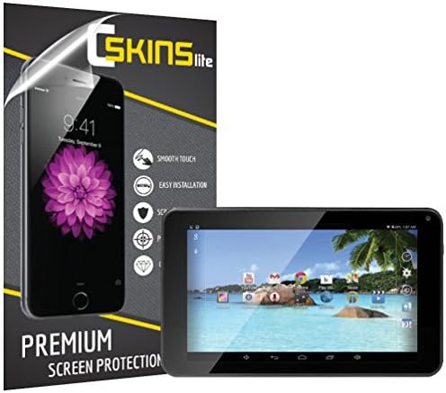 CSkins LITE® Ultra Clear Screen Protector for DigiLand DL700D 7 Inch Tablet (2-Pack)