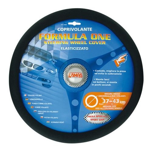 Lampa 33080 Lenkradbezug Formula One Polyester, d = 37-43 cm, schwarz Preisvergleich