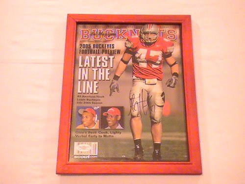 AJ HAWK SIGNED AUTOGRAPHED SPORTS ILLISTRATED MAGAZINE OHIO STATE BUCKEYES COA + HOLOGRAM JSA