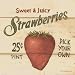 Sweet and Juicy Strawberries by David Carter Brown poster print,12 in. x 12 in.