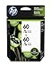 HP 60 Tri-color Original Ink Cartridges, 2 pack (CZ072FN)