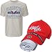 Old Time Hockey Washington Capitals Adjustable Hat & T-shirt Combo