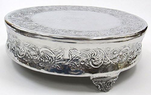 Aluminum Single-Tier Cake Stand, Round - 22.5" Diameter - Wedding Party Cake Display