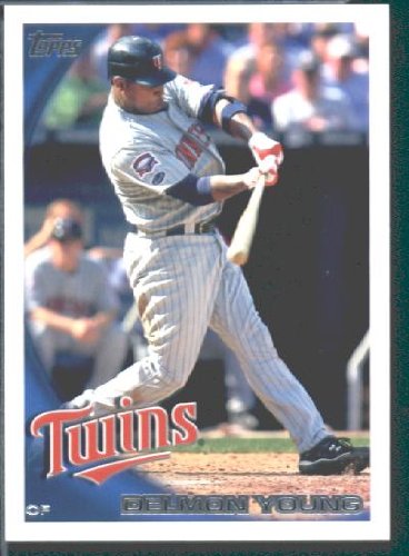 2010 Topps Baseball Card # 468 Delmon Young - Minnesota Twins - MLB Trading Card in Protective Screwdown Case!
