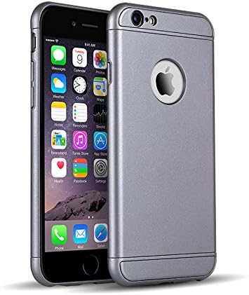 Chivel (TM) Ultra Thin Hybrid Shockproof Slim Protector Case Cover for iPhone 6 6S Plus (iPhone 6/6S (Grey))