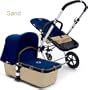 Bugaboo Cameleon Stroller Sand Base, Red Canvas Fabric NEW!