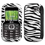 Zebra Print Protector Case Cover for LG Octane (VN530)