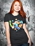Minecraft Run Away! Glow in the Dark Womens Tee