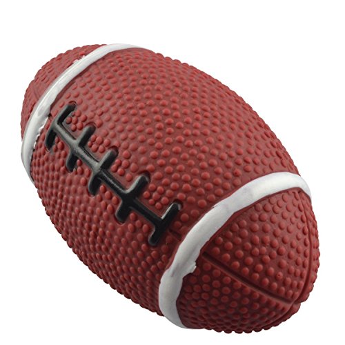 Shipping from USA Dogloveit Dog Football Rubber Ball Toy with Sound