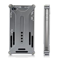 Shenanigames Transformer Style Aluminum Case for Iphone 4 4S - Silver/Gray