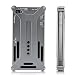 Shenanigames Transformer Style Aluminum Case for Iphone 4 4S - Silver/Gray