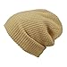 Morehats Cotton Embossed Knit Slouchy Beanie Winter Warm Ski Skater Hip-hop Hat