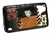 New Western Style Genuine Leather Fur Flat Clutch Wallet Red Black