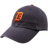 MLB '47 Brand Detroit Tigers Navy Blue Cooperstown Franchise Fitted Hat (Medium)