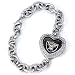 Oakland Raiders SILVER RHINESTONE WOMEN'S/LADIES HEART WRIST WATCH