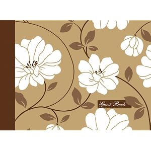 Gold Flower Guest Book