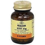 Niacin 250 mg (Vitamin B3), 100 Tablets, Solgar