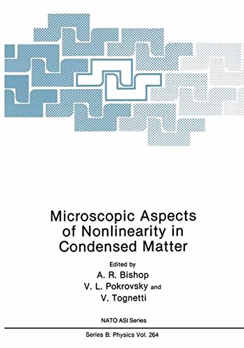 Microscopic Aspects of Nonlinearity in Condensed Matter (Nato Science Series B:)
