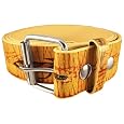 Tan Distressed Look Tattoo Daggers Snap Belt
