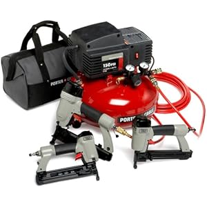 Porter-Cable CFNBNS 3-Nailer and Compressor Combo Kit