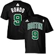 NBA adidas Boston Celtics #9 Rajon Rondo Black Net Player T-shirt