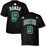 Boston Celtics Adidas Rajon Rondo Black Player T-ShirtSmall