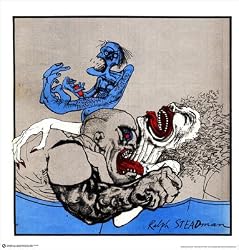 Necking Police Chief Art Poster Print by Ralph Steadman, 24x23
