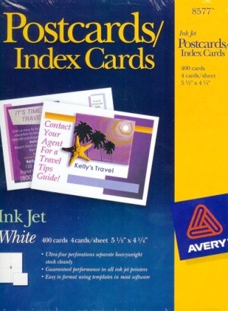 Postcards / Index Cards White 5-1/2 X 4-1/4