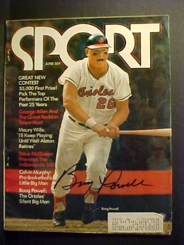 Boog Powell Baltimore Orioles Autographed June 1971 Sport Magazine