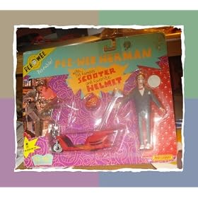official pee wee brand pee wee herman scooter set on card by pee wee playhouse