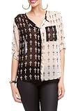 2B Colorblocked Cross Pullover Top