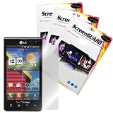 CrazyOnDigital Screen Protector Film Matte Clear (Anti-Glare Anti-Fingerprint) for LG Lucid VS840 (3-pack)