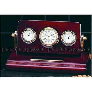 Clock Thermometer Hygrometer on Base