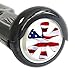 Mightyskins Skin Compatible With Hover Balance Board Scooter Wheels Mini Board Unicycle Bluetooth Wrap Cover Sticker American Flag
