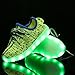 KNTOUDX Kid Boy Girl Upgraded USB Charging LED Light Sport Shoes Flashing Sneakers Slip-on