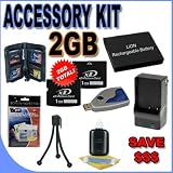 BigVALUEInc Accessory Saver Bundle for Olympus Stylus 1010, 1030SW, Digital Cameras Kit Includes Rechargeable Lithium Ion Replacement Battery LI50B + 2GB xD Memory Card and MORE