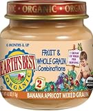 Earth's Best 2nd Banana Apricot Mixed Grain, 4 Ounce Jars (Pack of 24)