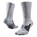 Nike Mens Hyper Elite Disruptor Basketball Crew Socks (Medium, White/Pure Platinum/White)