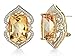 14kt Yellow Gold Double Spade Citrine Diamond title=