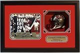 Carnell Cadillac Williams Autographed 8x10 with mini helmet in a Shadow Box Frame - Tampa Bay Buccaneers