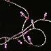100 LED 10m String Decoration Light for Christmas Party Wedding 110V (pink)