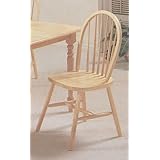 Set of 4 Natural Finish Arrow Back Farm House Wood Dining Chair/Chairs