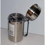 EkcoLiquidDispenserStainlessSteelwithLidandPourer16Ounces