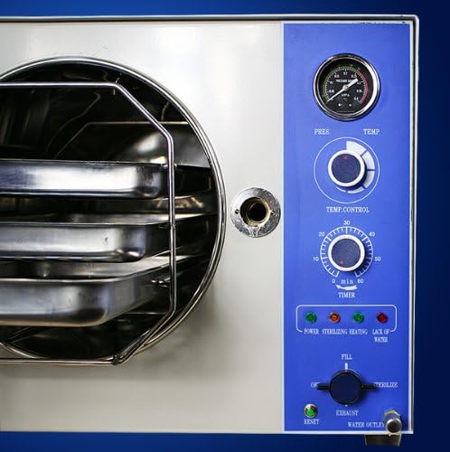 20L Liter, 1500W, Autoclave Steam Sterilizer for Medical Lab Dental Tattoo Professionals